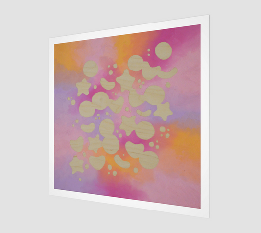 Print: Cosmic Cells: Macaron Mitosis I