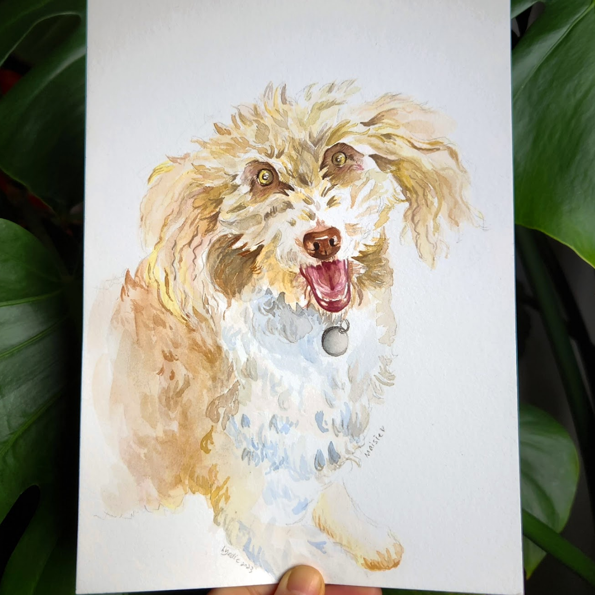 Custom Watercolour Pet Portrait