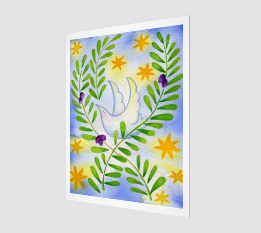Print: Peace on Earth watercolour
